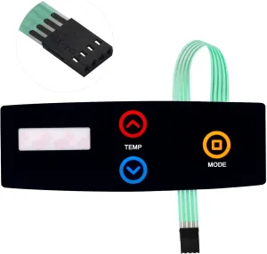 013492F/ 009492F Switch Membrane Pad Replacement for Raypak 206A-408A-Kit Replace for Raypak Pool and Spa Heater Electrical System