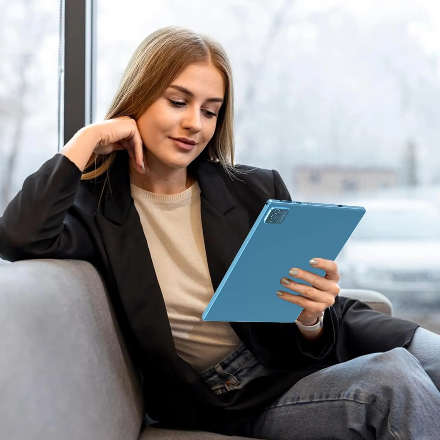10 inch Tablet Android 14 Tablets 2 in 1 With Keyboard Case Mouse Stylus Android Tableta 8GB 64GB Support 1TB Expansion, 10.1" IPS HD Screen 2MP 8MP Dual Camera WiFi-6 Bluetooth 6000mAh Battery Tab.