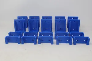 10 Pack Tool and Battery Mount Holder Fit Kobalt 24v Blue Organizers