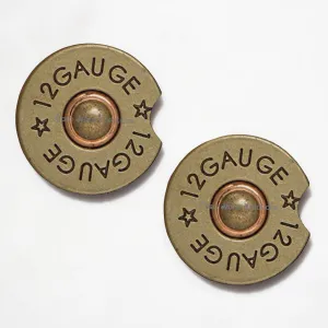 12 Gauge Shotgun Shell 2.75" Car Coasters