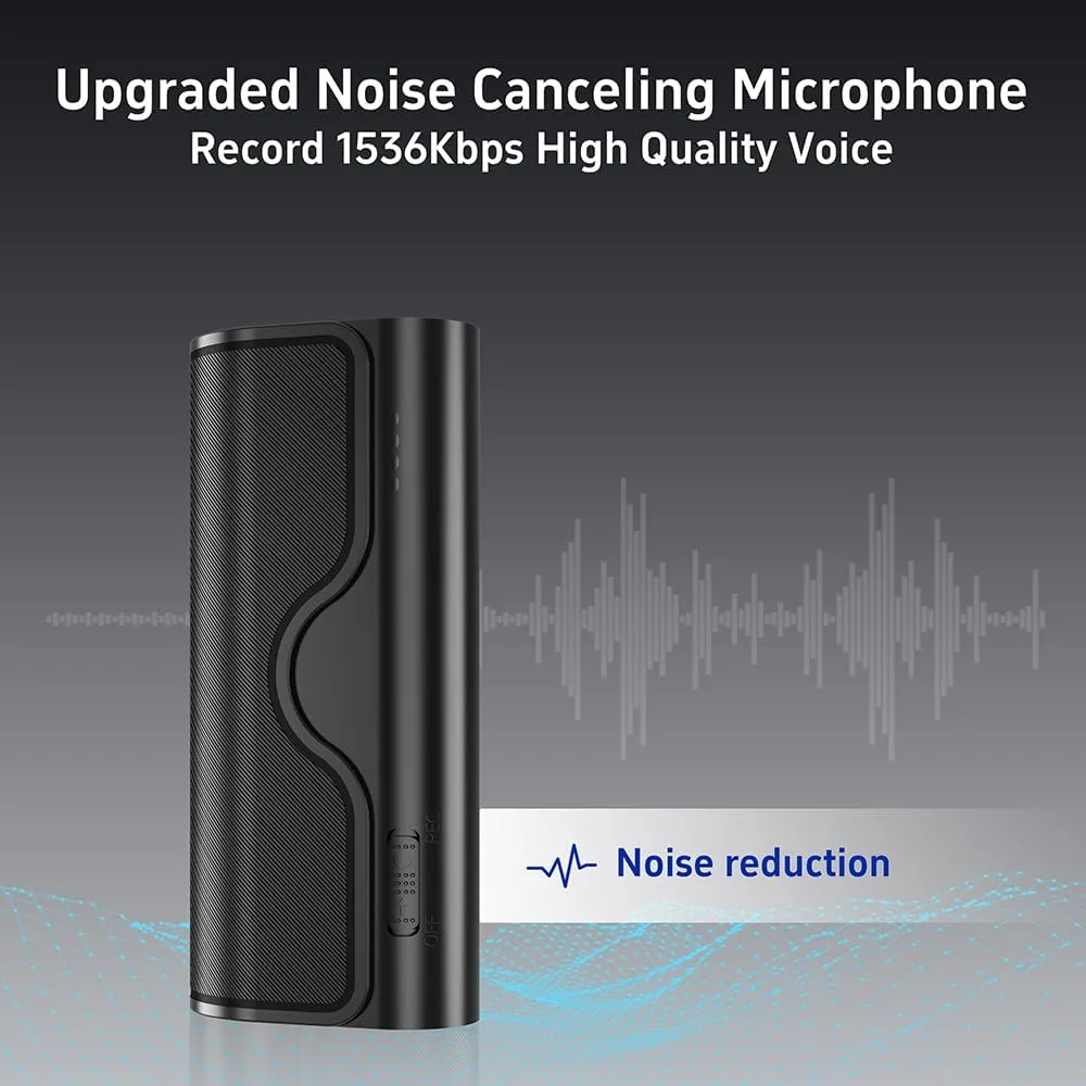 128G Magnetic Voice Recorder with AI-Intelligent Triple Noise Reduction,35 Days Continuous Recording Device,Voice Activated Audio Recorder,Digital Voice Recorder for Meetings/Interviews/Classroom