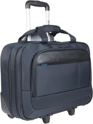 14-17 inch PC Wheeled Case/Case/Travel Short Lounge Bag, Water-Repellent Material, Navy Blue