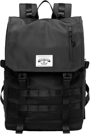 17 Inch Travel Backpack Carry On Backpack Expandable Accomodates Large Capacity Foldable Multi Pockets Waterproof Padded Shoulder Strap Backpack Business Trip Bag Black