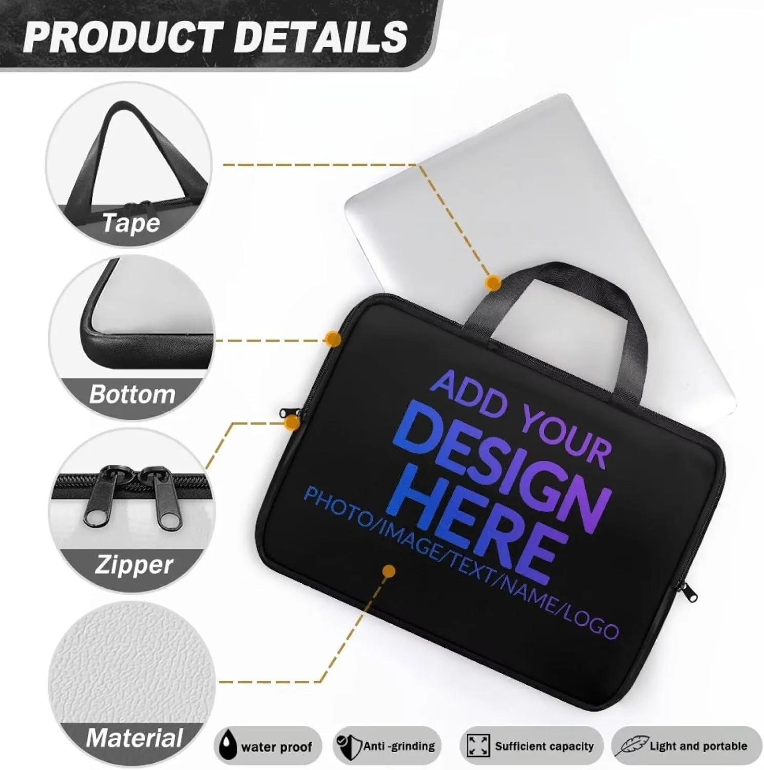 17" Laptop Tote Bag for Women Men Computer Bag,Stylish Laptop Bag,Laptop Case 15In/15.6In,