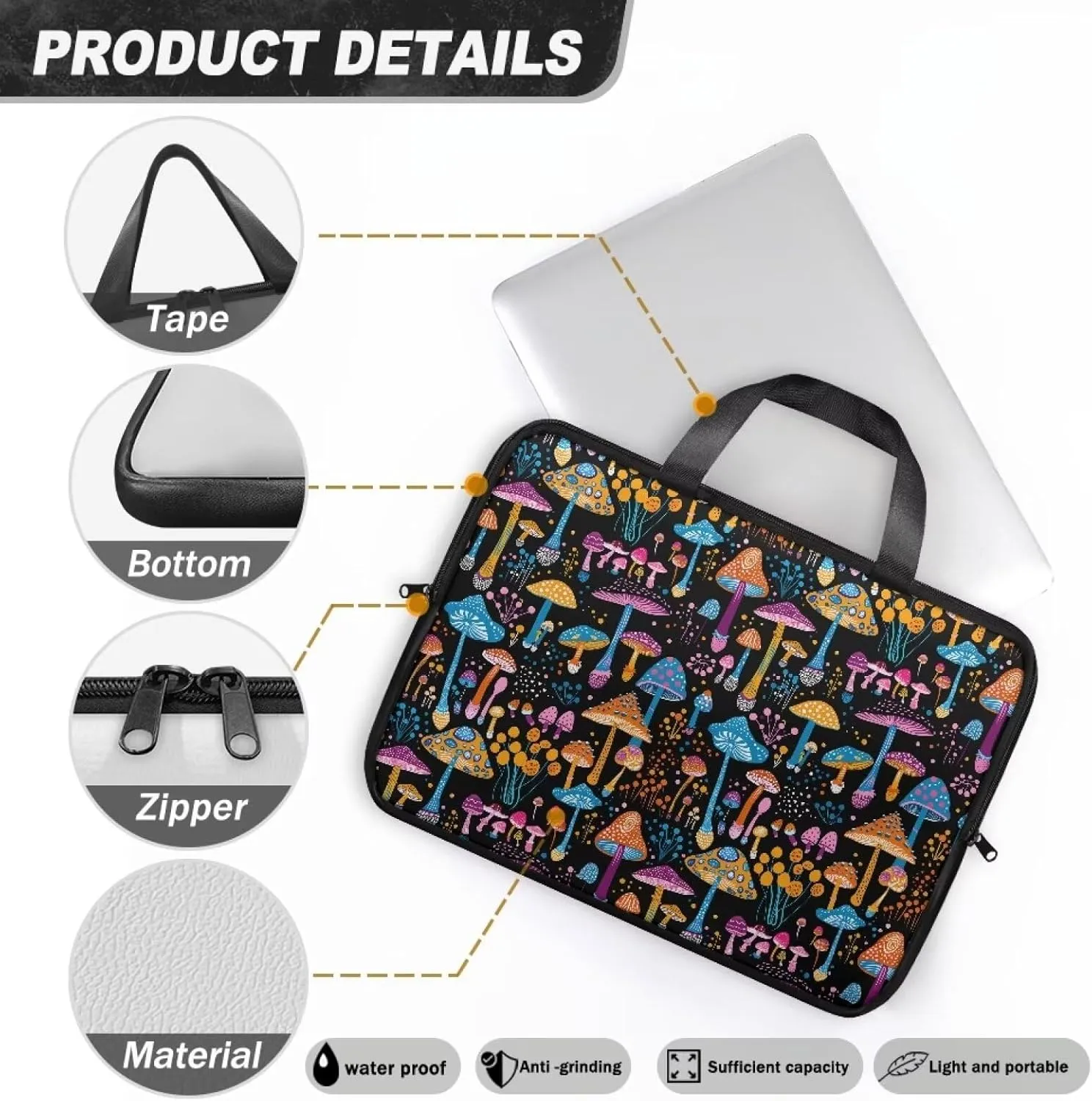 17" Laptop Tote Bag for Women Men Computer Bag,Stylish Laptop Bag,Laptop Case 15In/15.6In,