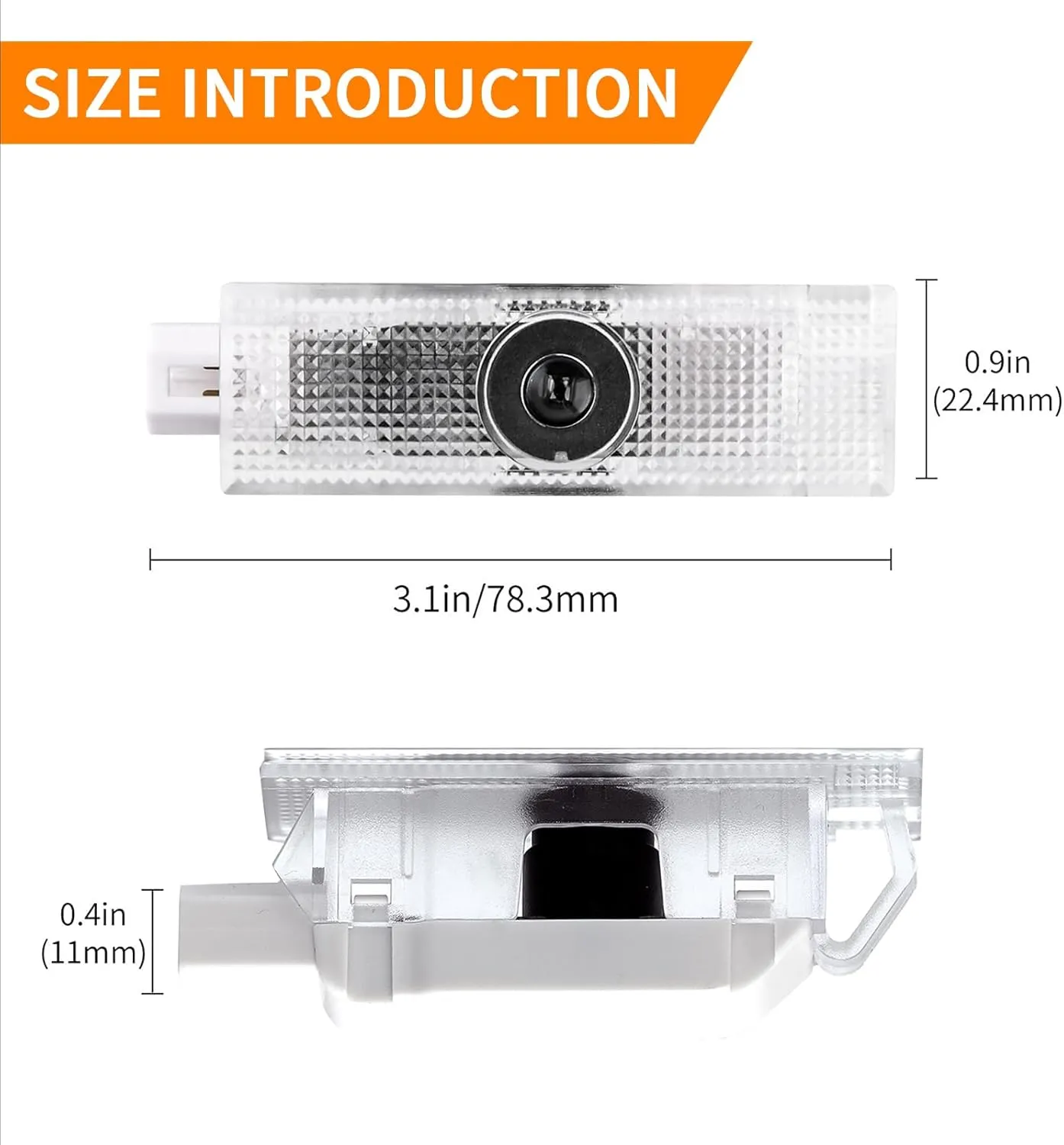 2 Pcs Never Fade Door Light Logo, Projection Ghost Shadow Welcome Puddle Light Compatible with Challenger 2013~Present Accessories (Bees)
