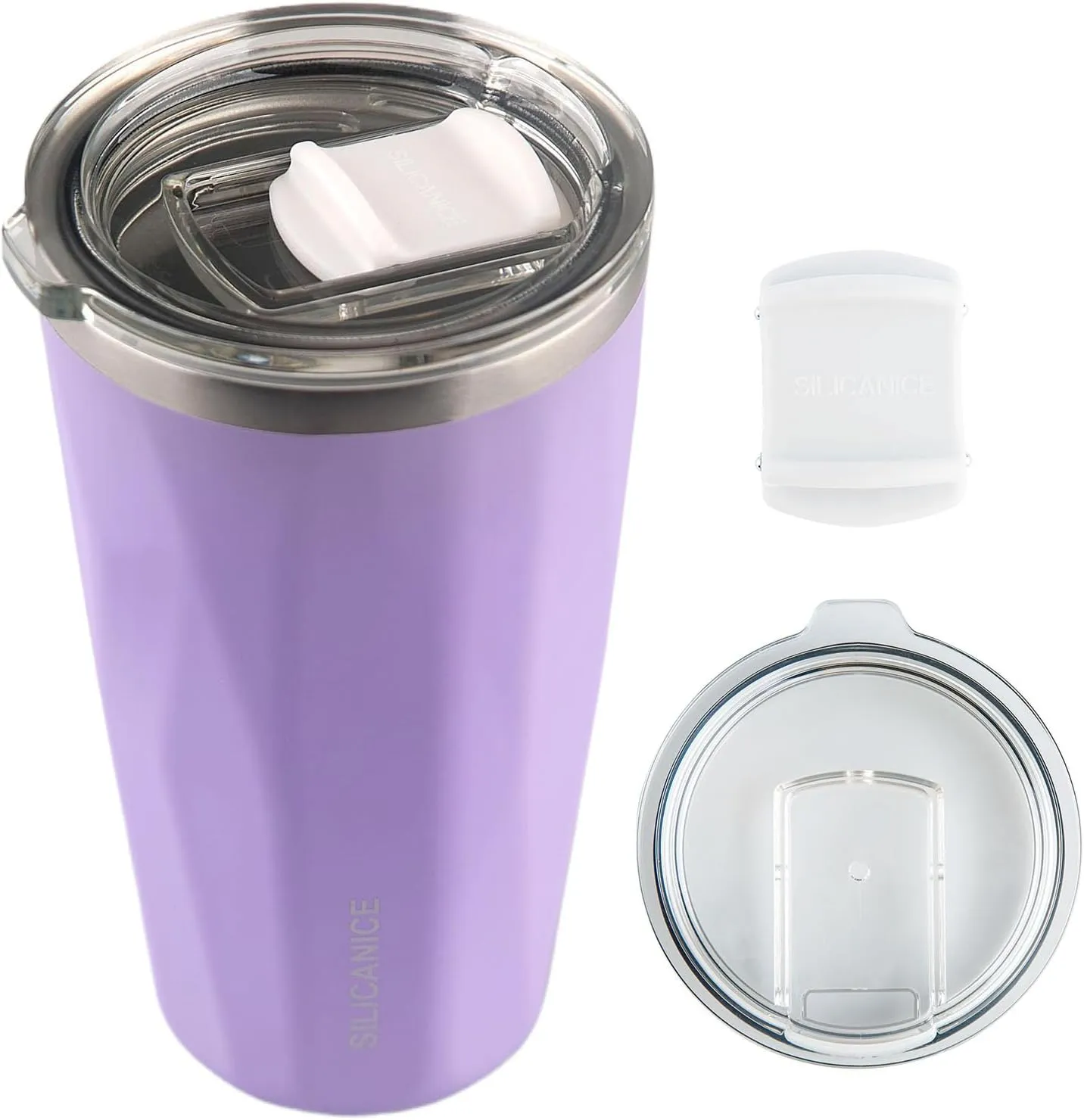 20 oz Tumblers With Straw And Lid,Dishwasher Safe Travel Coffee Mug,Stainless Steel Vacuum Insulated Iced Hot Cup,beach No Spill Proof Women Water Bottle Drink For Adults Durable (Brige Purple, 20 oz)