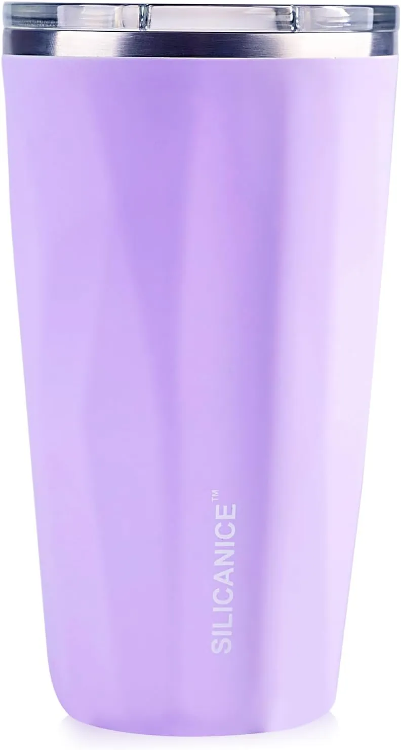 20 oz Tumblers With Straw And Lid,Dishwasher Safe Travel Coffee Mug,Stainless Steel Vacuum Insulated Iced Hot Cup,beach No Spill Proof Women Water Bottle Drink For Adults Durable (Brige Purple, 20 oz)