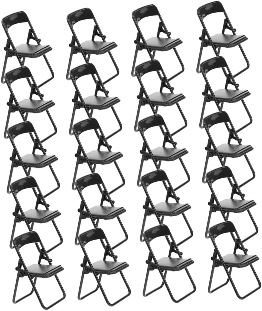 20pcs Mini Chair Phone Holders Miniature Furniture Model for Dollhouse Decoration Practical Table Stand for Smartphones Realistic Chair Shape for Home Office