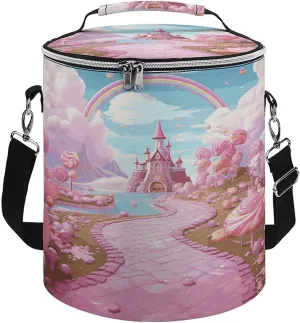 24 Cans Collapsible Soft Cooler Bag,Candy Land Large Leakproof Camping Cooler,Portable Travel Cooler for Picnic, Camping, Beach, Trip