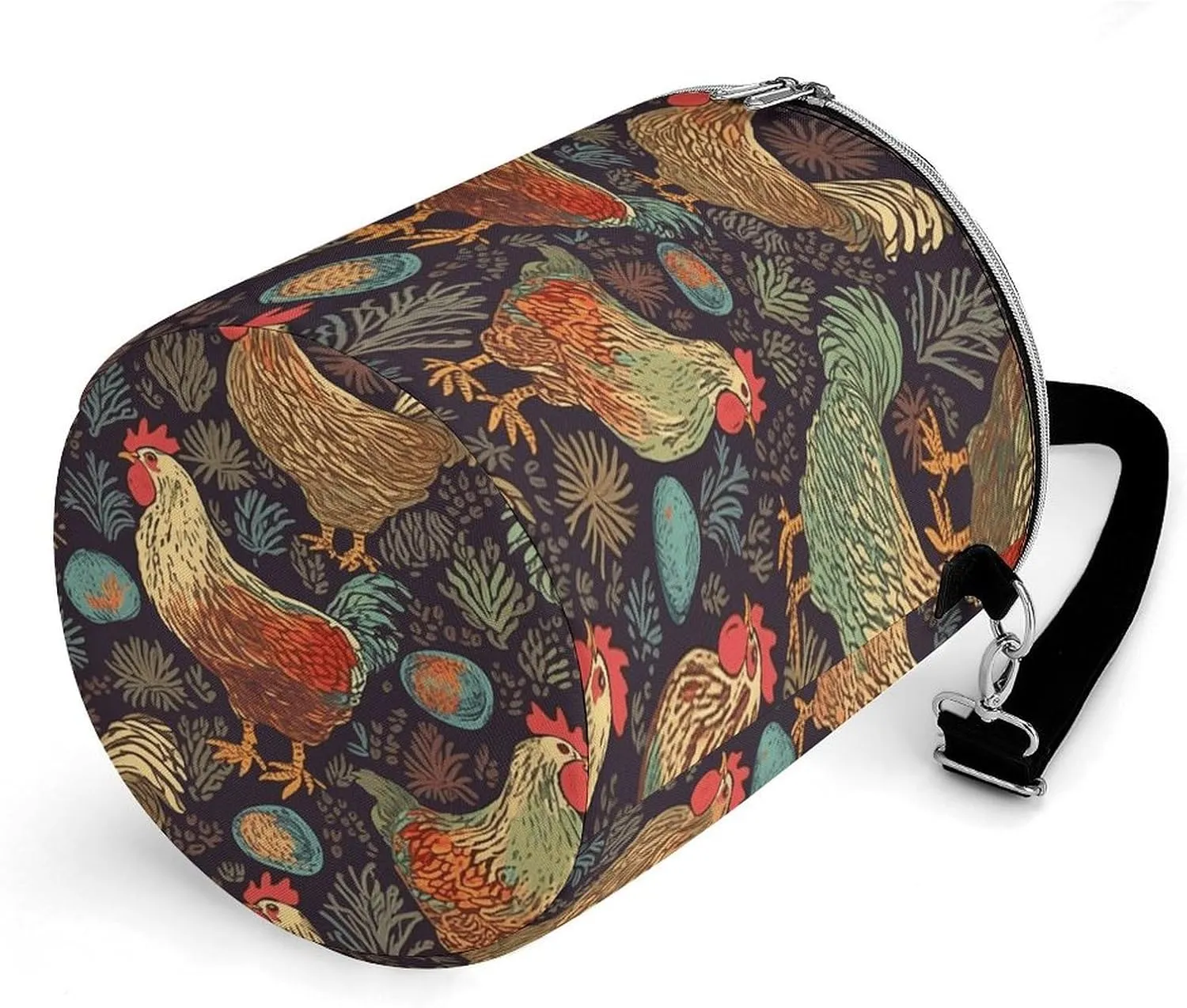 24 Cans Collapsible Soft Cooler Bag,Chicken Print Large Leakproof Camping Cooler,Portable Travel Cooler for Picnic, Camping, Beach, Trip