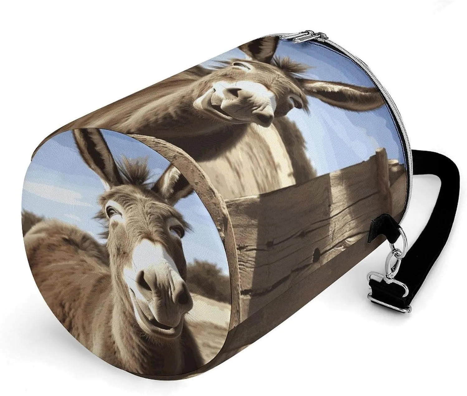 24 Cans Collapsible Soft Cooler Bag,Funny Donkey Large Leakproof Camping Cooler,Portable Travel Cooler for Picnic, Camping, Beach, Trip