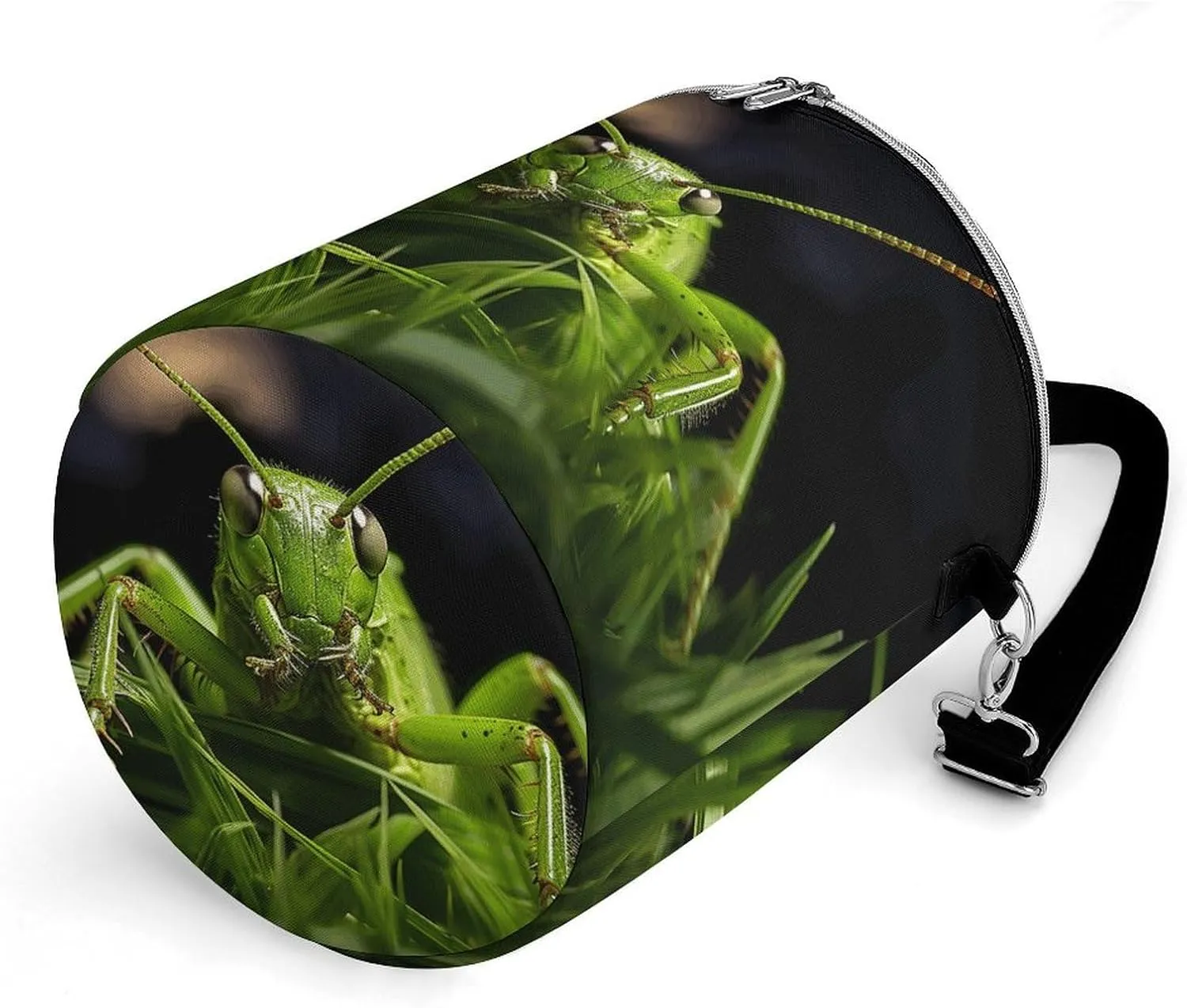 24 Cans Collapsible Soft Cooler Bag,Grasshopper on Grass Large Leakproof Camping Cooler,Portable Travel Cooler for Picnic, Camping, Beach, Trip