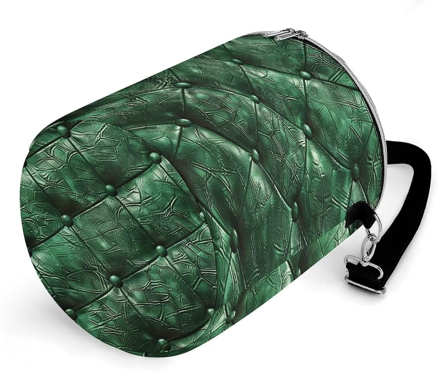 24 Cans Collapsible Soft Cooler Bag,Green Leather Texture Large Leakproof Camping Cooler,Portable Travel Cooler for Picnic, Camping, Beach, Trip