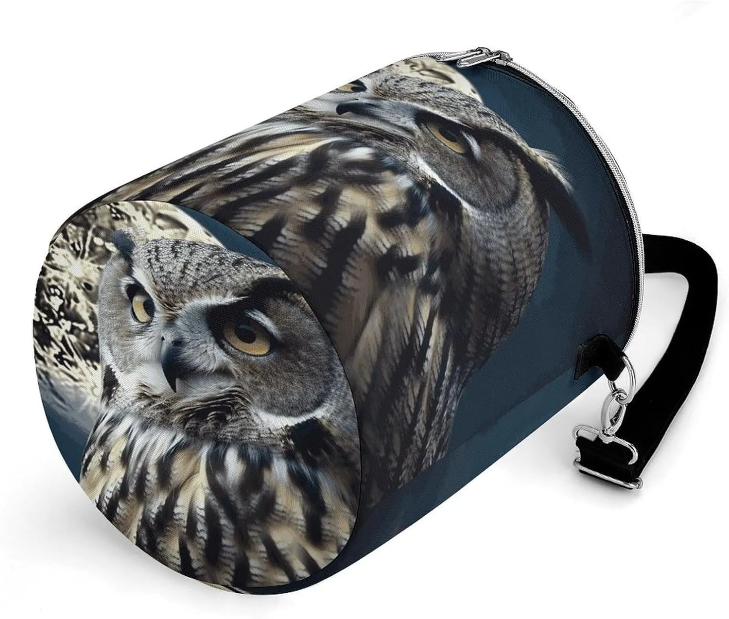 24 Cans Collapsible Soft Cooler Bag,Owl And Moon Large Leakproof Camping Cooler,Portable Travel Cooler for Picnic, Camping, Beach, Trip