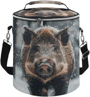 24 Cans Collapsible Soft Cooler Bag,Wild Boar Large Leakproof Camping Cooler,Portable Travel Cooler for Picnic, Camping, Beach, Trip