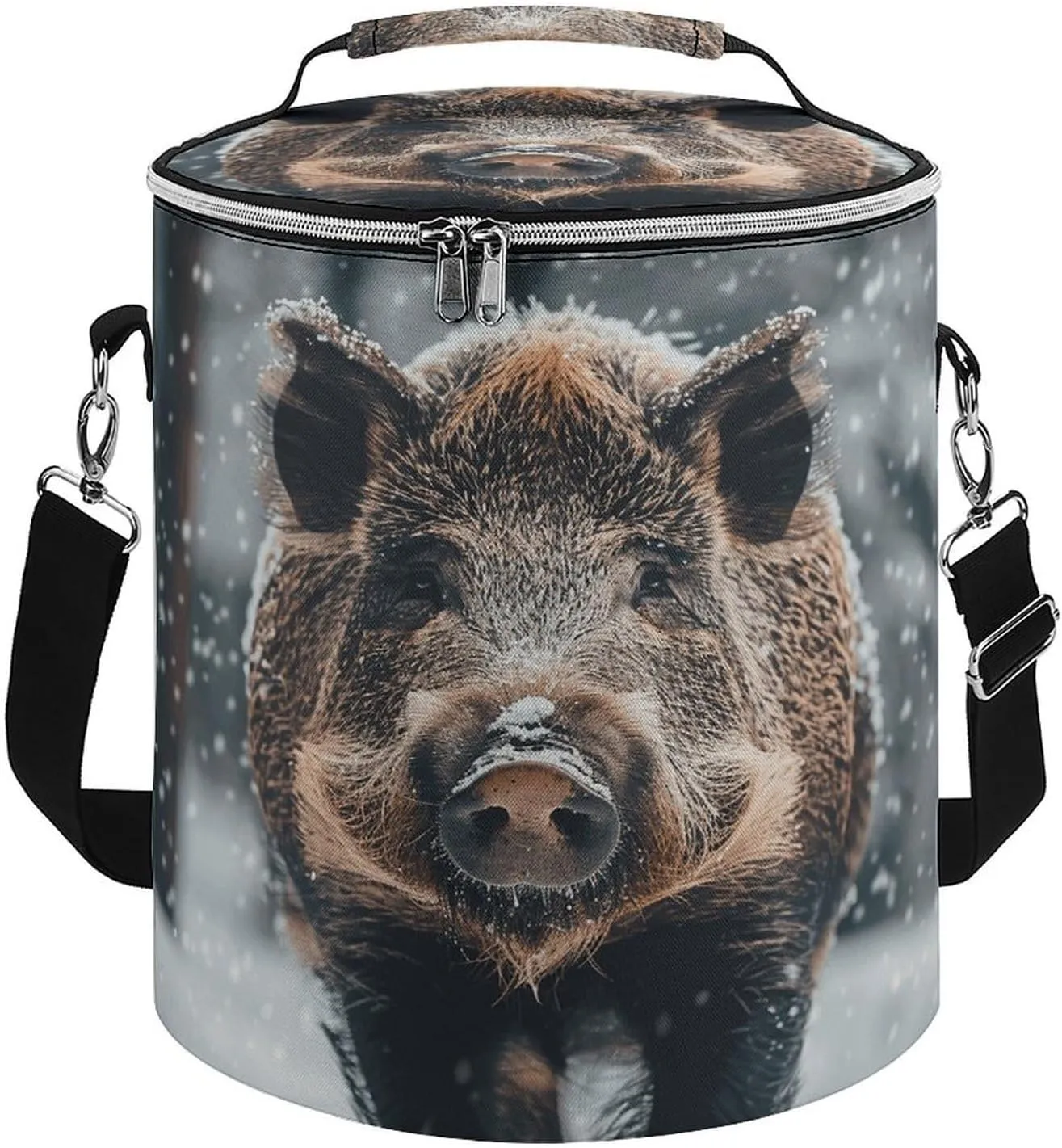 24 Cans Collapsible Soft Cooler Bag,Wild Boar Large Leakproof Camping Cooler,Portable Travel Cooler for Picnic, Camping, Beach, Trip