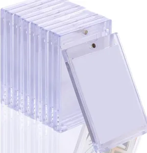 35pt Magnetic Card Holder for Trading Cards, 20 Pack Baseball Cards Protectors Hard Plastic for Collectible Sports Cards Acrylic Display Card Cases Fit 2.5x3.5in (Clear)