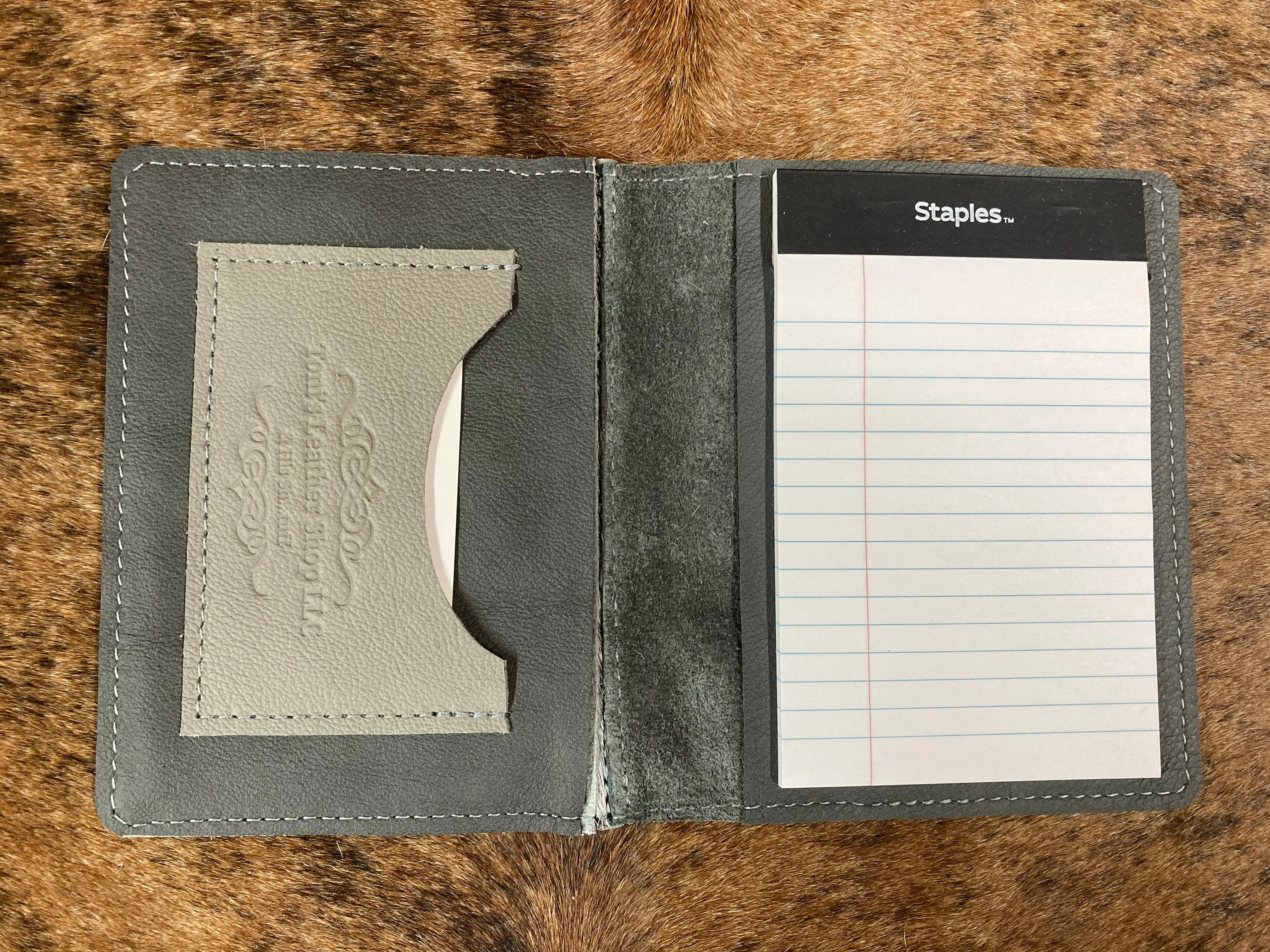 3" x 5" Salt & Pepper Hair-on-Hide Notebook