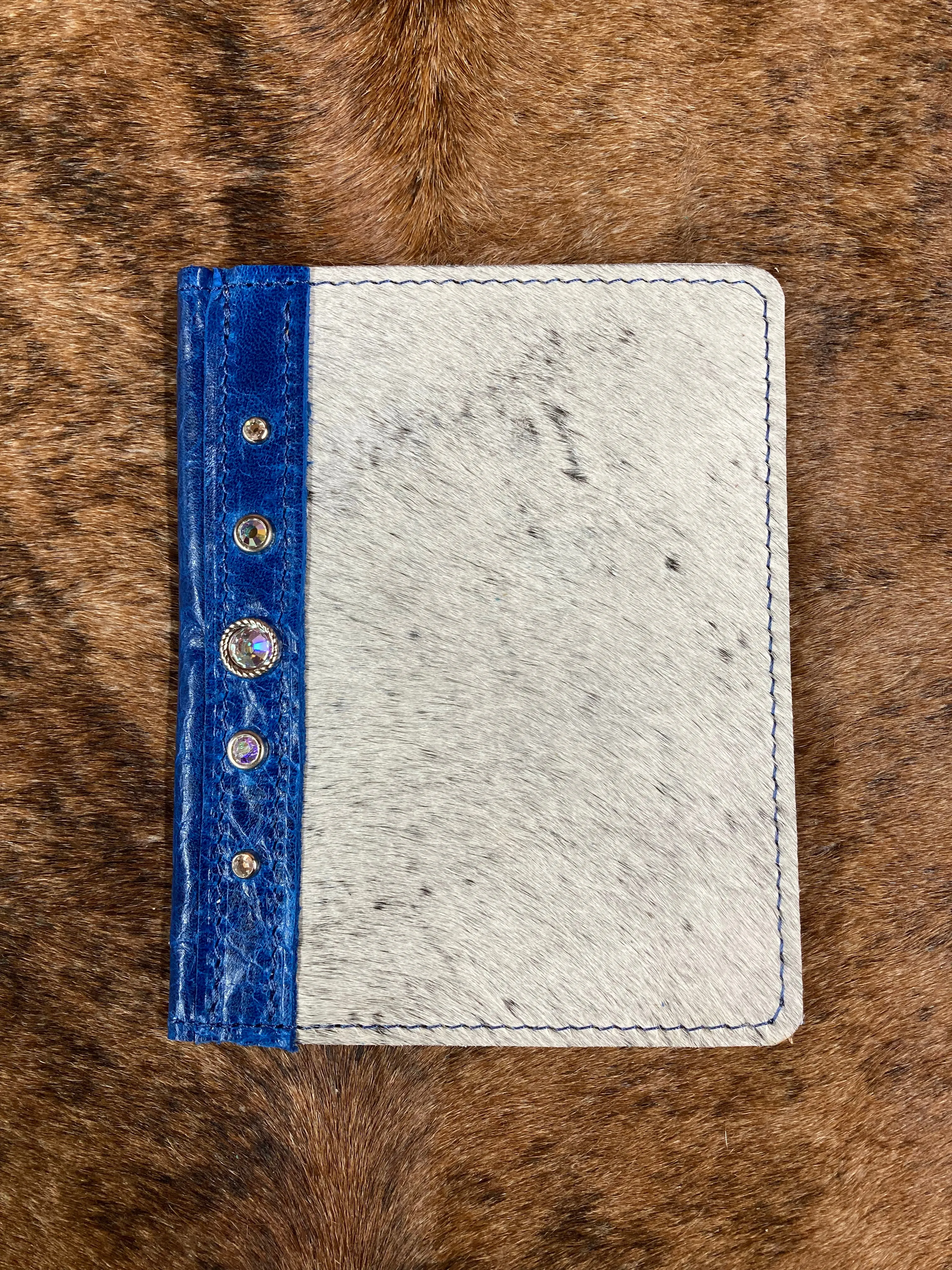 3" x 5" Salt & Pepper Hair-on-Hide Notebook