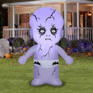 4' Gemmy Airblown Inflatable Halloween Creepy Baby Yard Decoration 551039