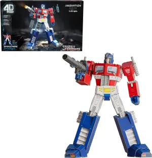 4D Build, Transformers Optimus Prime 3D Model Kit with LED Lights, Transformers Collectibles & Desk Décor, Adult Building Toys, 3D Puzzles for Adults & Teens, 321 Pieces, for Ages 12 & Up
