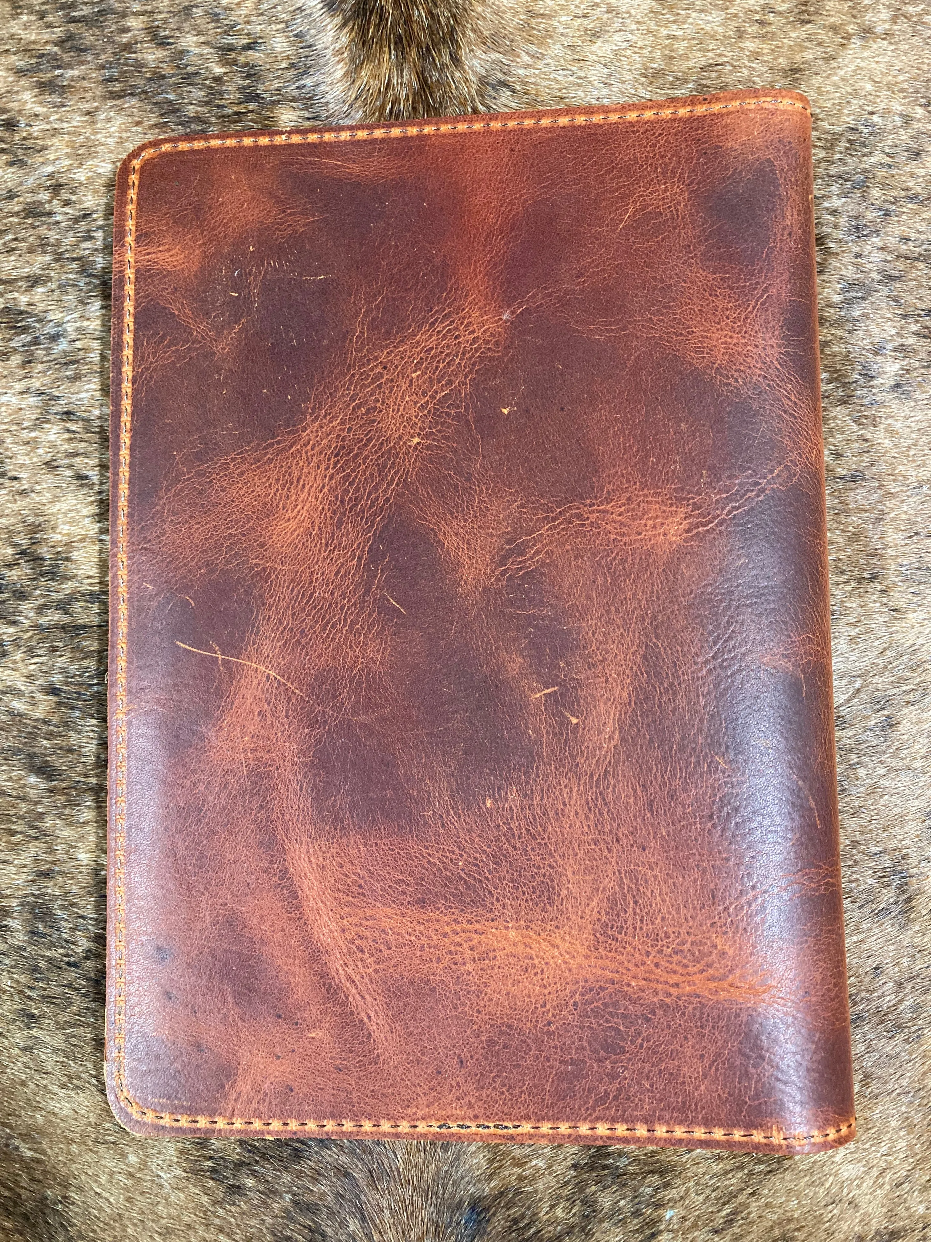 5" x 7" Brand Embossed Leather Notebook