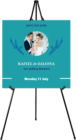 63" Instant Easels Stand for Wedding Sign Posters,Adjustable Metal Easels for Display Painting Canvas,Folding Tripod with Portable Bag by JoyYeux,Black 1Pack