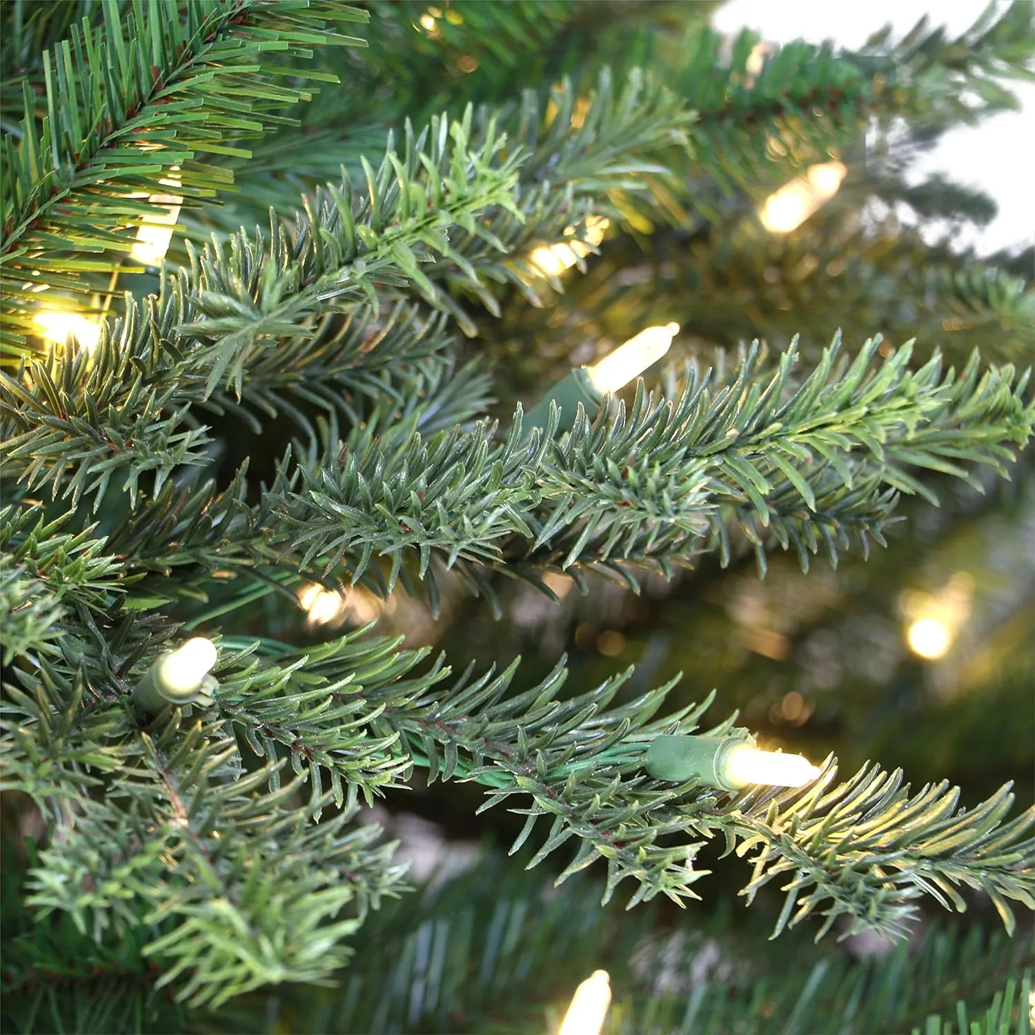 6.5 ft Pre-lit Slim Royal Majestic Douglas Fir Downswept Tree, 1862 PE/PVC Tips, 350 UL Clear Incandescent Lights