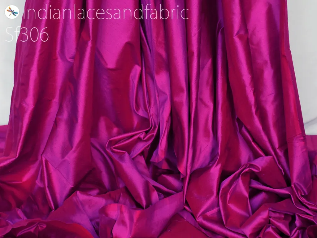 80 gsm Iridescent Indian Pure Silk Fabric by the yard Mulberry Silk Home decor Curtains Scarf Costume Apparel Wedding Evening Dresses Dolls