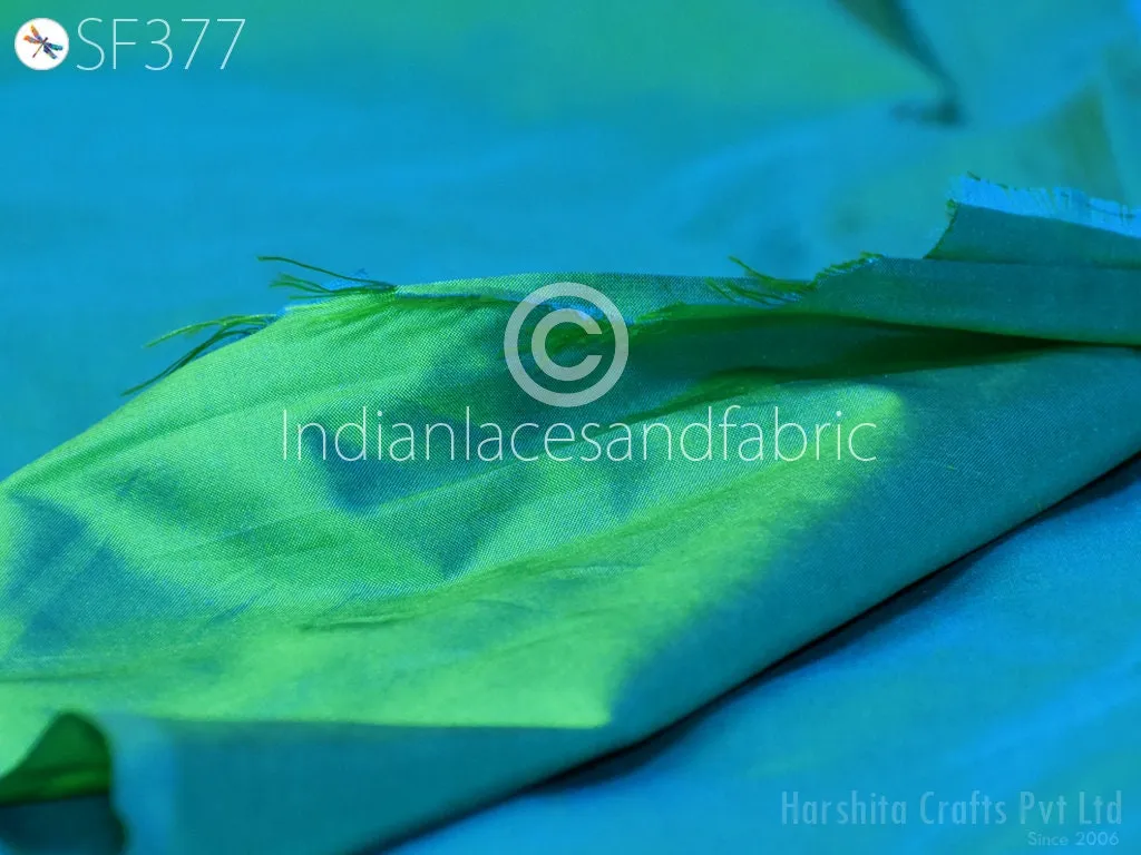 80gsm Iridescent Indian Silk Fabric by the yard Pure Mulberry Silk Scarf Costume Apparel Wedding Evening Dresses Lamp Shades Wall Covering