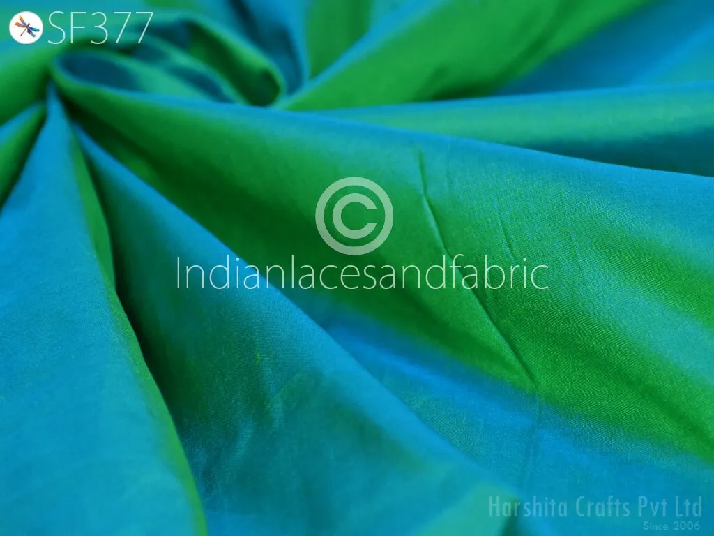 80gsm Iridescent Indian Silk Fabric by the yard Pure Mulberry Silk Scarf Costume Apparel Wedding Evening Dresses Lamp Shades Wall Covering
