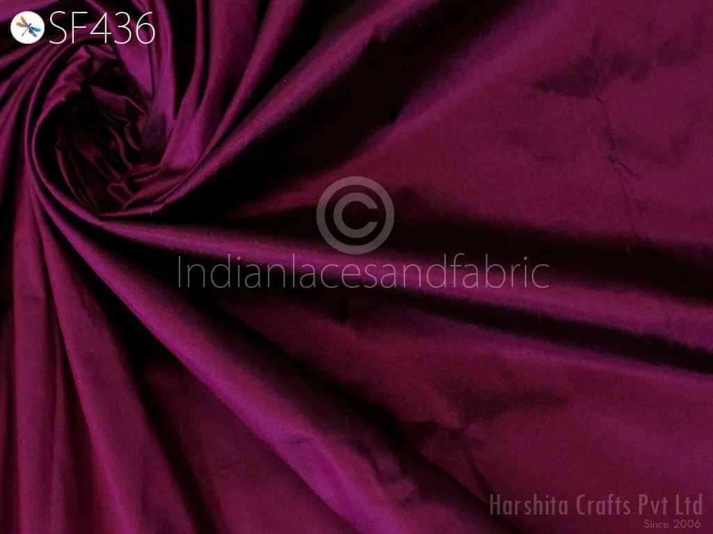 80gsm Iridescent Wine Black Indian Pure Silk Fabric by the yard Soft Silk Curtains Scarf Costume Apparels Wedding Evening Dresses Dolls