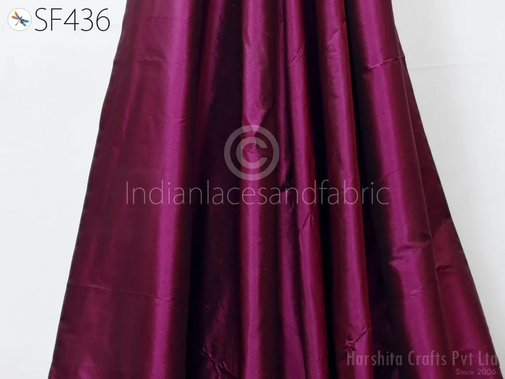 80gsm Iridescent Wine Black Indian Pure Silk Fabric by the yard Soft Silk Curtains Scarf Costume Apparels Wedding Evening Dresses Dolls