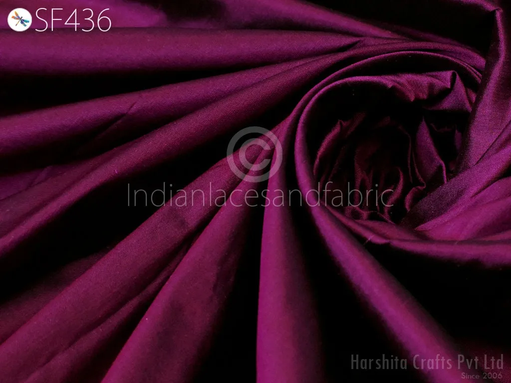 80gsm Iridescent Wine Black Indian Pure Silk Fabric by the yard Soft Silk Curtains Scarf Costume Apparels Wedding Evening Dresses Dolls