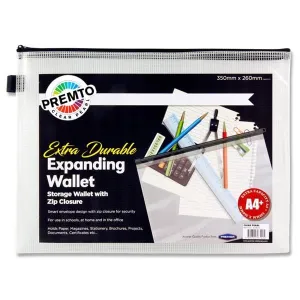 A4  WALLET-CLEAR Extra Durable