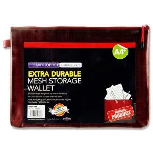 A4  WALLET-DARK RED Extra Durable
