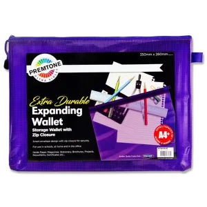 A4  WALLET-PURPLE Extra Durable