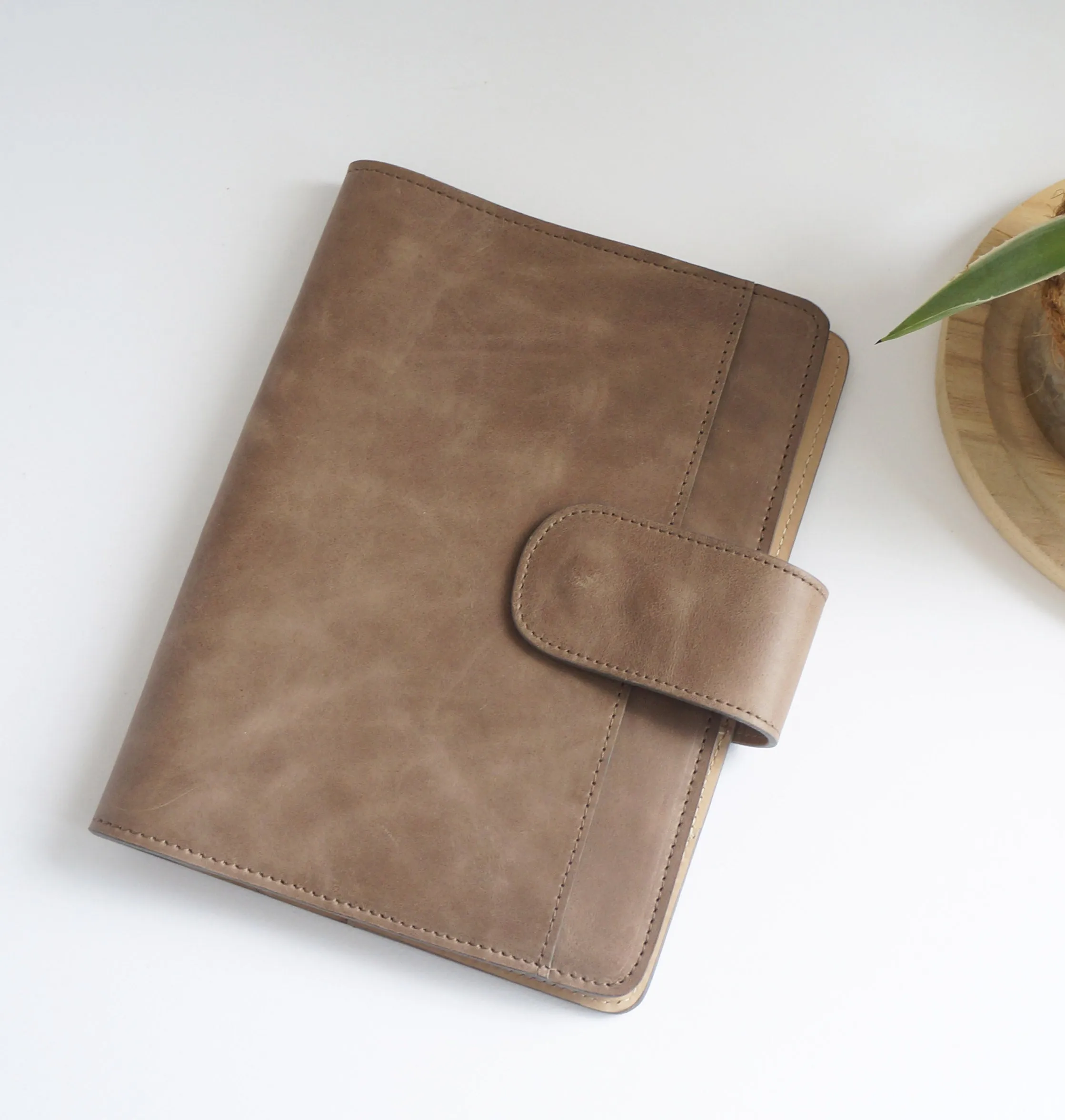 A5 Journal Cover - Fauve/Velvet Cotton 2.0