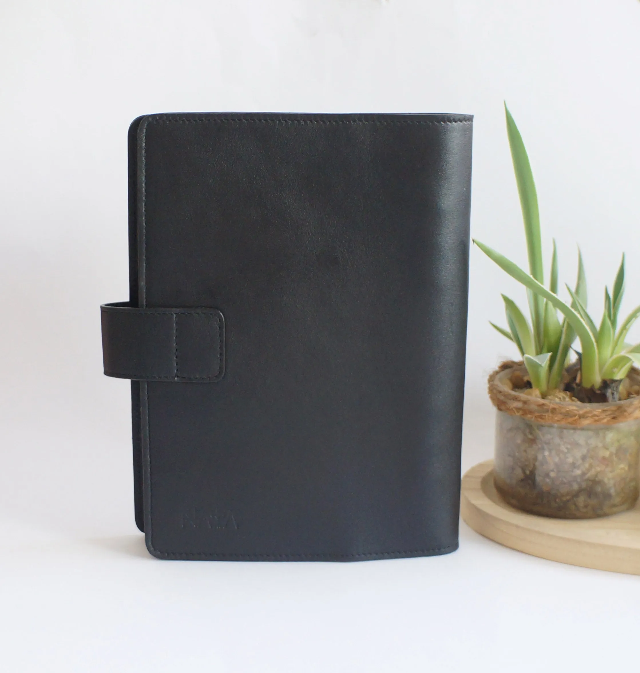 A5 Ring Binder Compact - Black Smooth