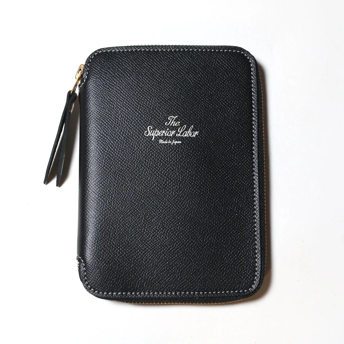 A6 Calf Leather Zip Organizer