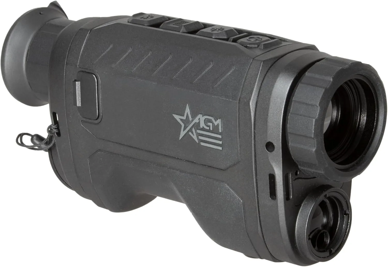 AGM Global Vision ReachIR LRF Thermal Imaging Monocular with 1000m Built-in Laser RangeFinder, 12 Micron Heat Vision IR monocular with LRF for Hunting