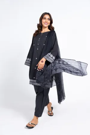 Al Karam - 3 Pc Printed Cambric Outfit