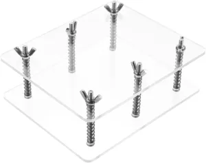 Amosfun Acrylic Card Bending Corrector Flat Keeper Pressing Device Display Case for Sports Cards Collectibles 3.5 x 2.6 x 1.3 Inches