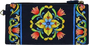 Anna by Anuschka Women's Hand Painted Genuine Leather Organizer Wallet