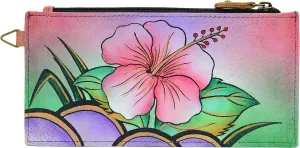 Anna by Anuschka Women's Hand Painted Genuine Leather Organizer Wallet