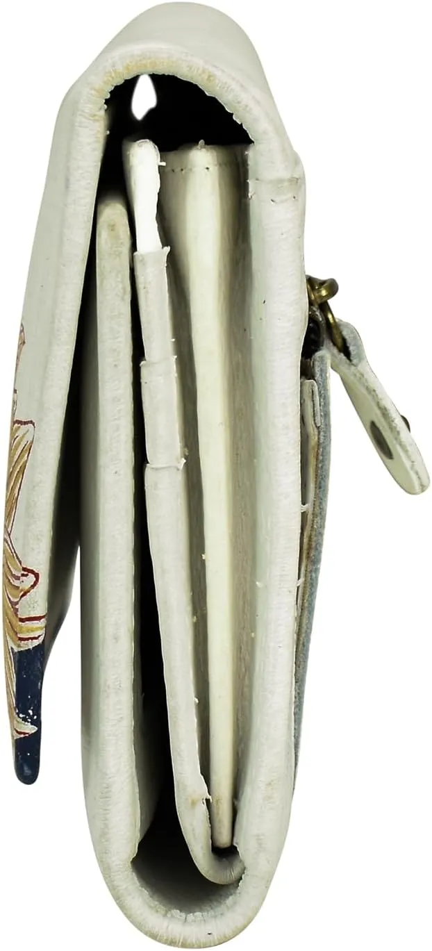 Anna by Anuschka Women's Hand Painted Leather Three Fold Organizer Wallet