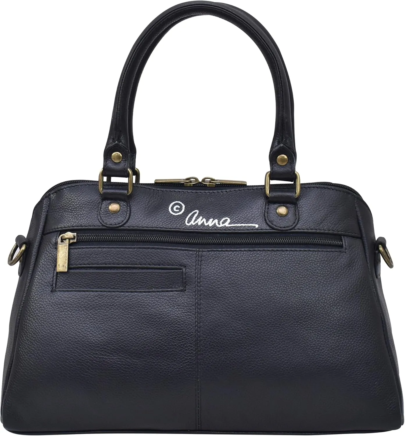 Anna by Anuschka Women's Hand-Painted Leather Wide Organizer Satchel