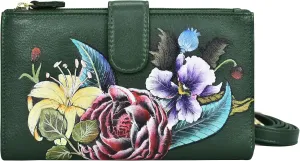 Anuschka Women's, Handpainted Leather Large Smart Phone Case & Wallet