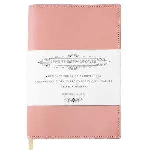 Apica Leather Notebook Jacket – A5, Dusky Pink